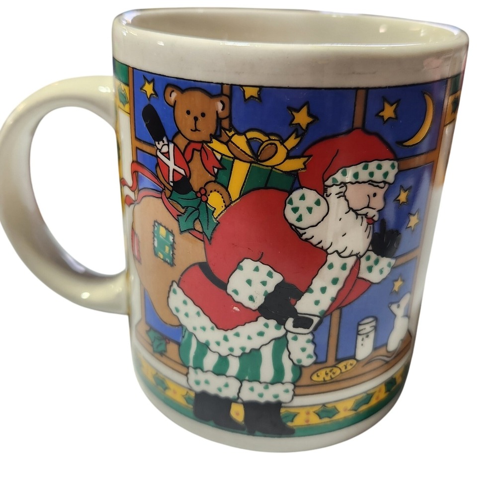 Vintage Gibson Santa Coffee Mug Sneaky Santa Christmas Mug‎